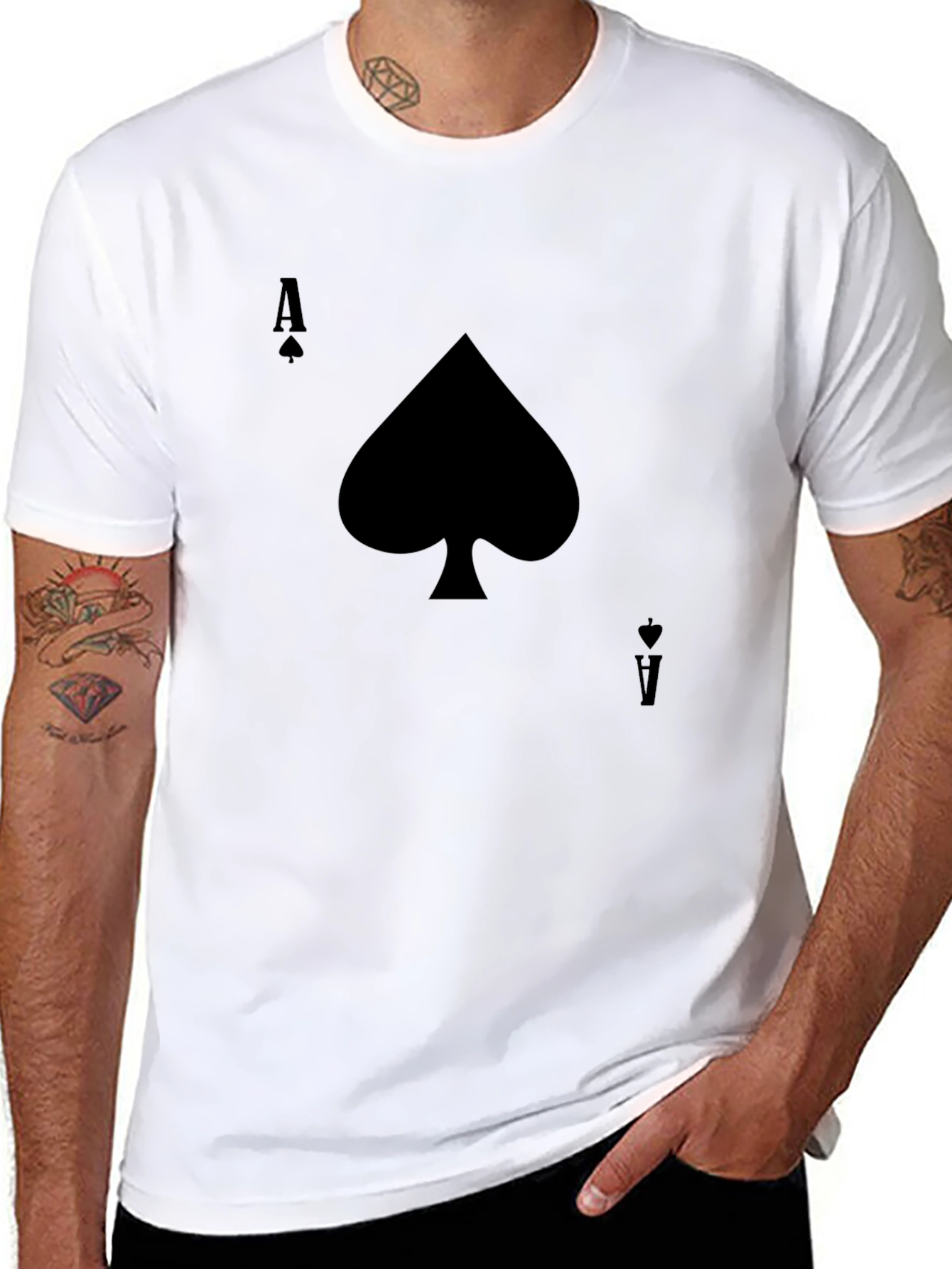 Ace of Spades Graphic Tee - Black