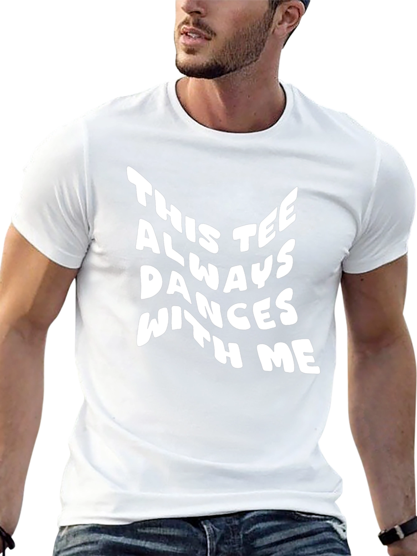 Dance With Me Graphic Tee - Black Cotton T-Shirt
