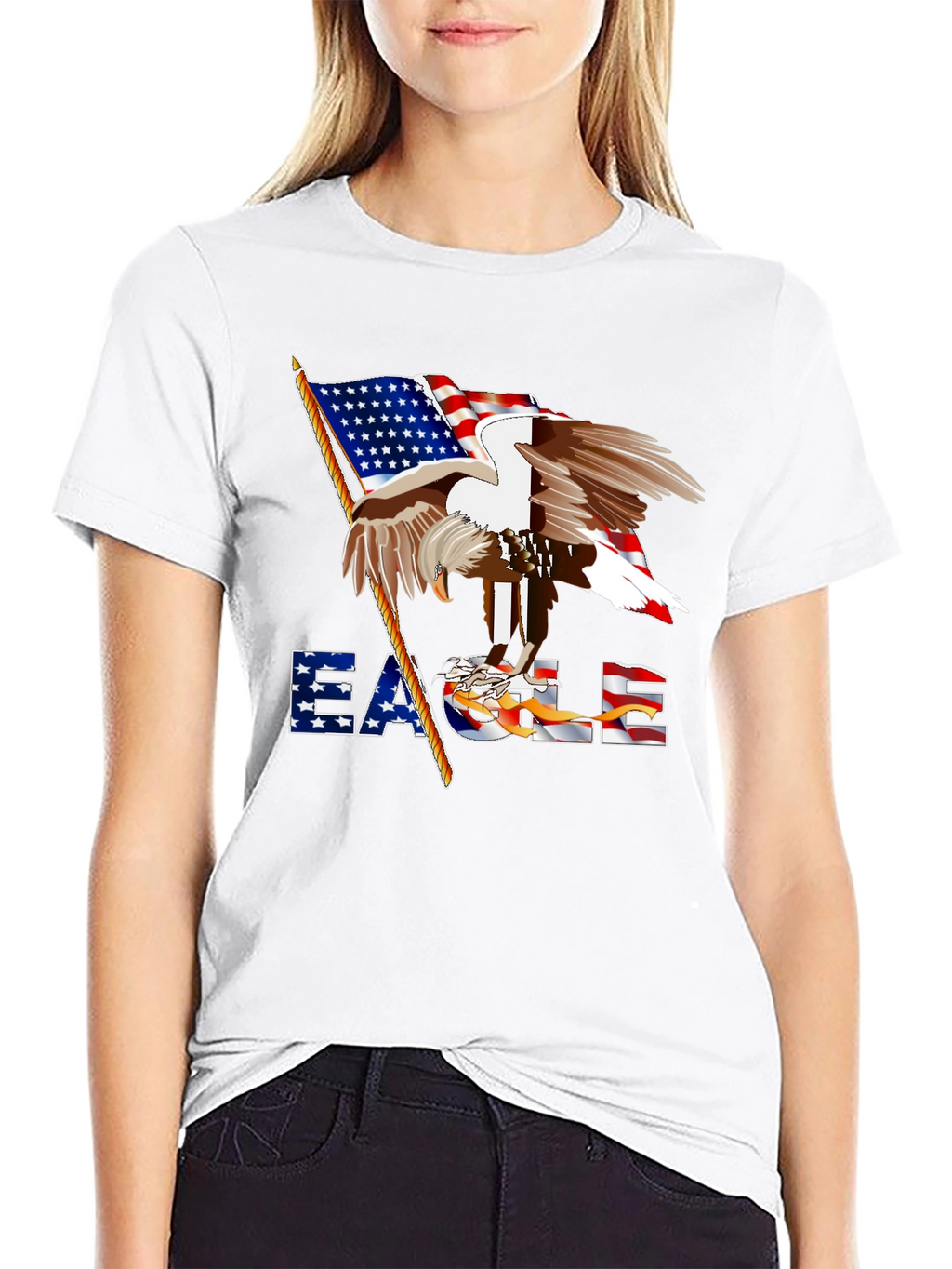 Eagle American Flag Graphic Tee