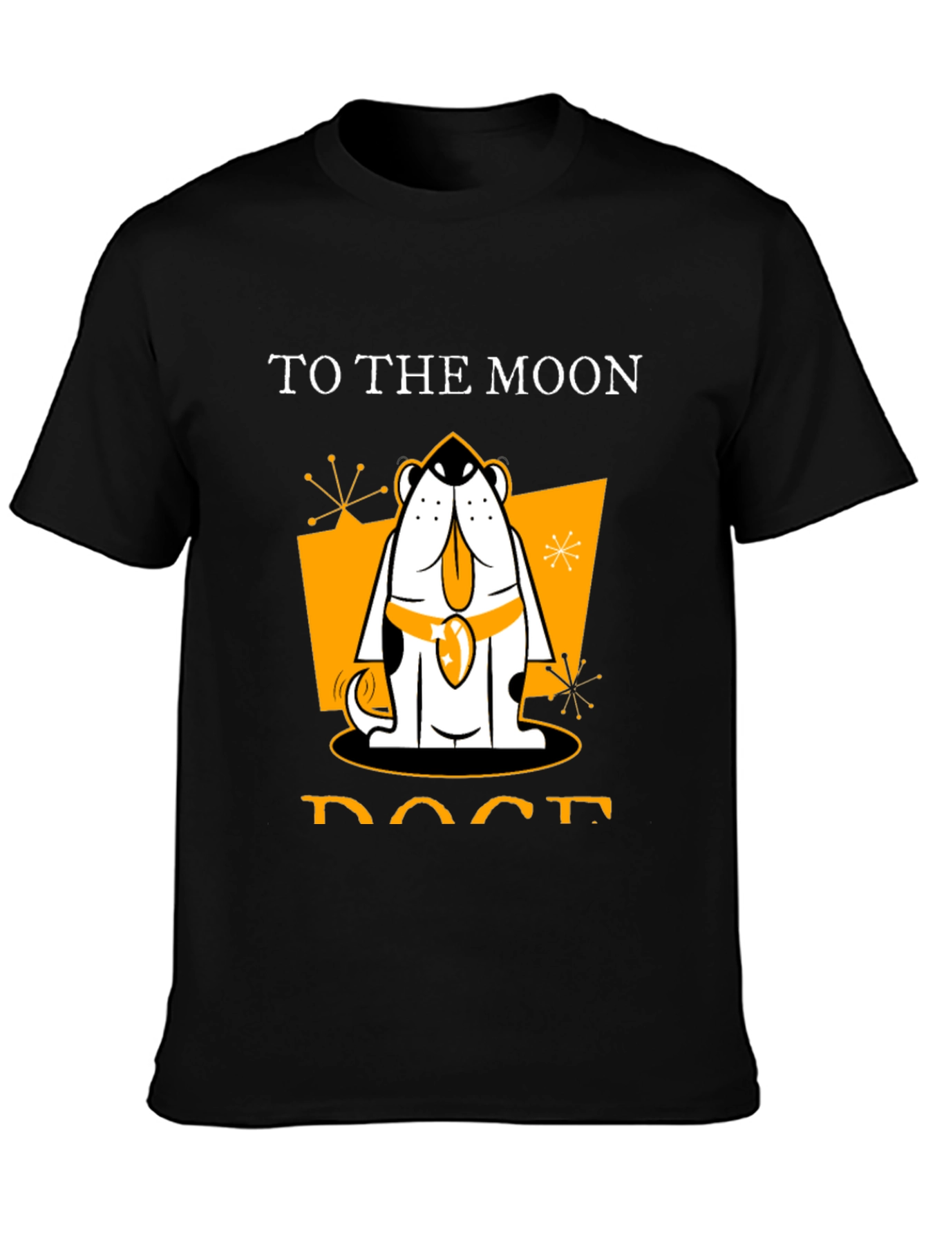 Dogecoin To The Moon Graphic Tee