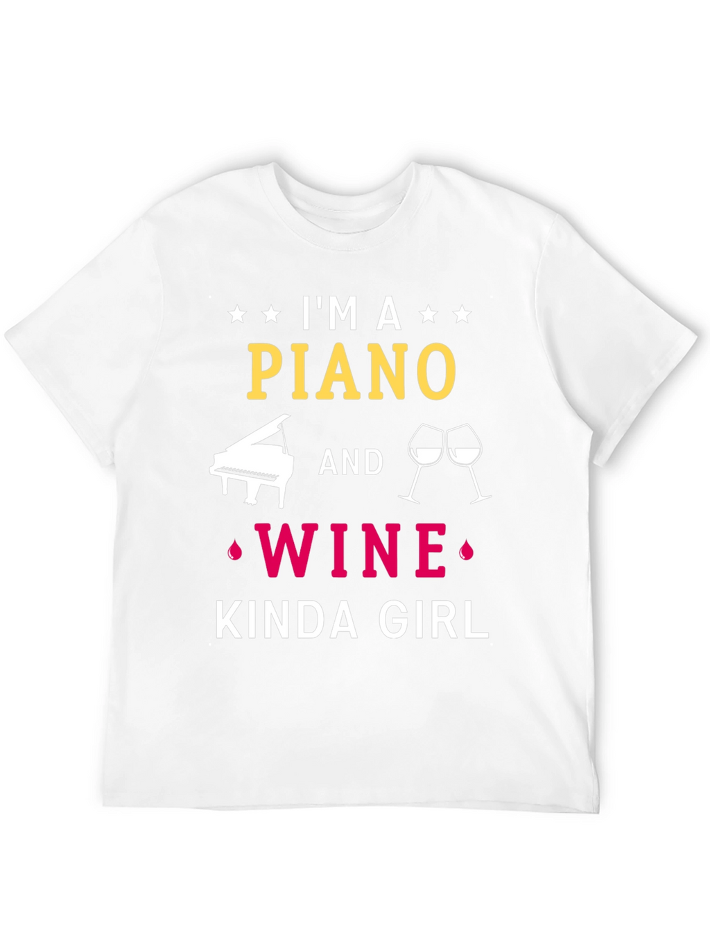 Piano & Wine Kinda Girl Graphic Tee