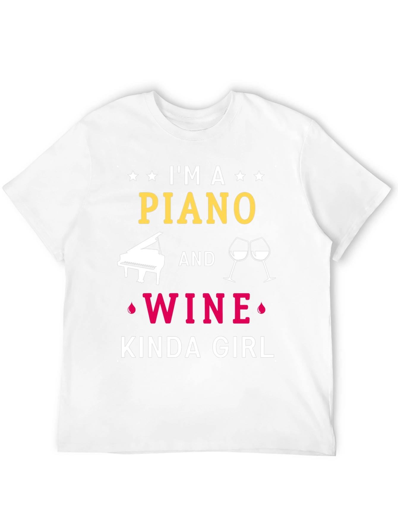 Piano & Wine Kinda Girl Graphic Tee