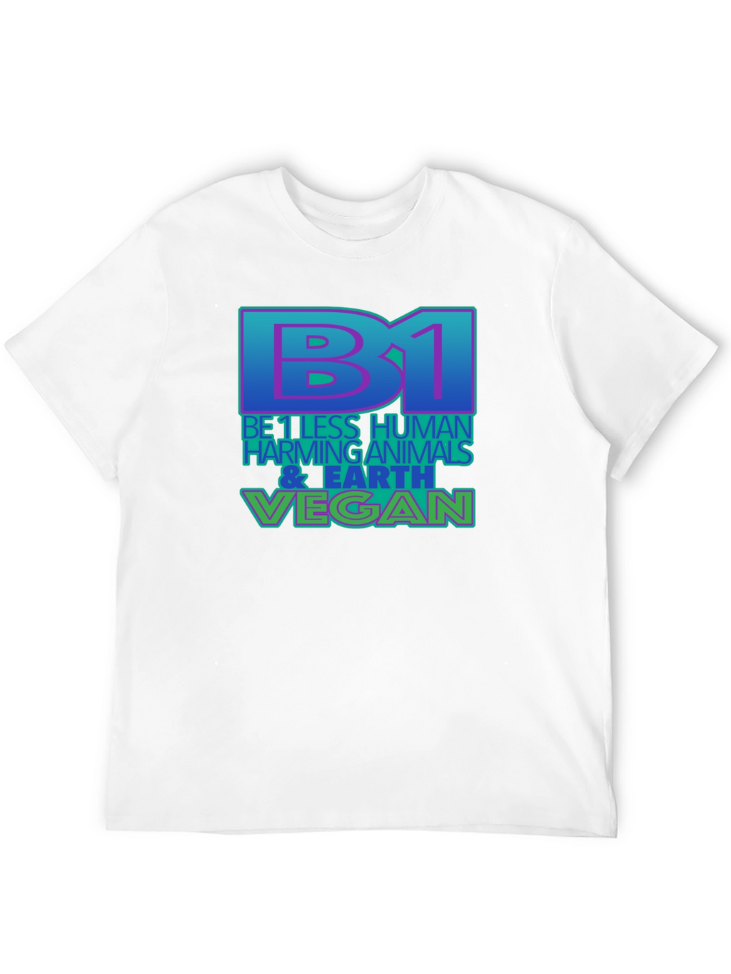 Be 1 Vegan T-Shirt - Black Eco-Friendly