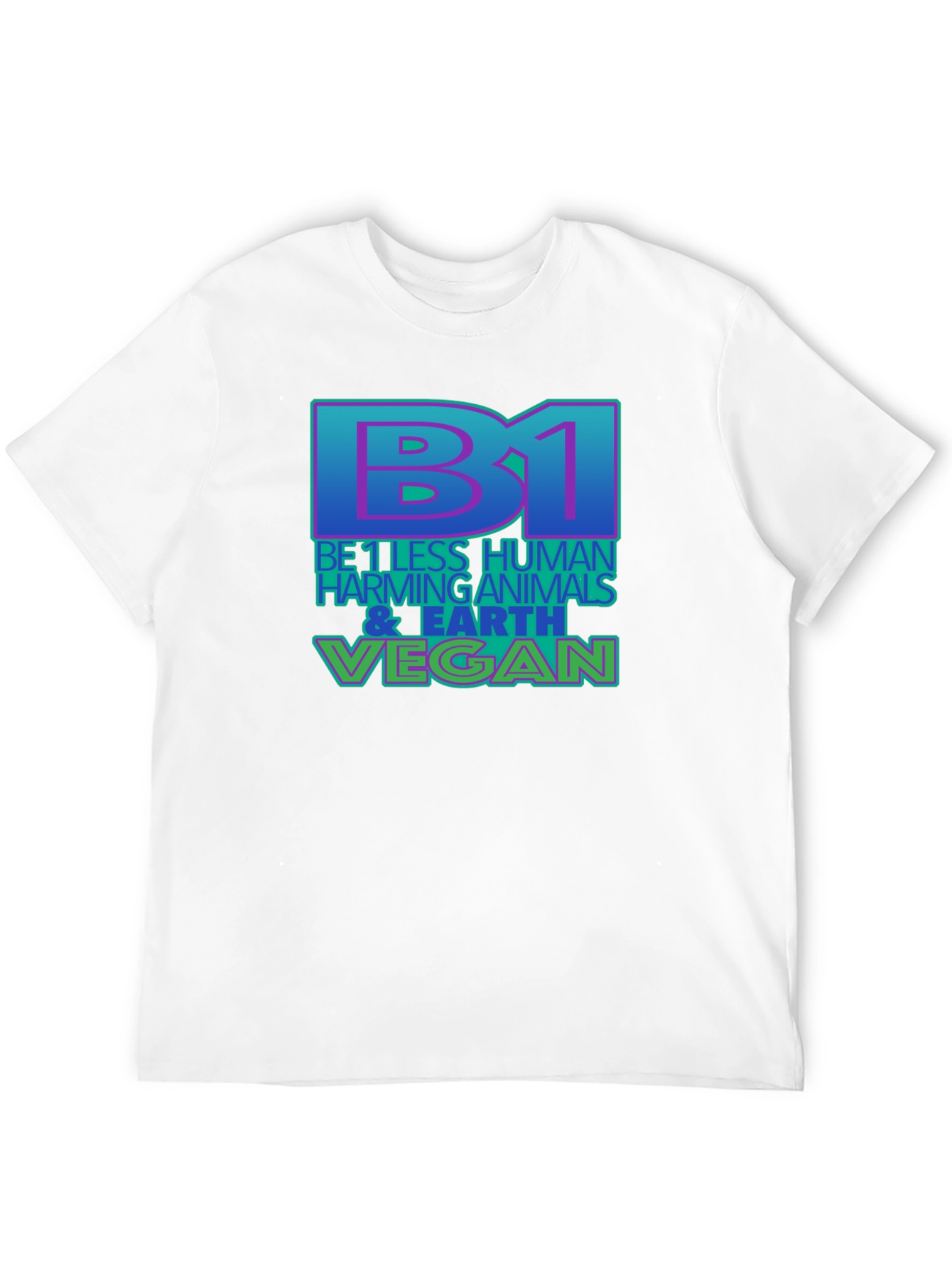 Be 1 Vegan T-Shirt - Black Eco-Friendly