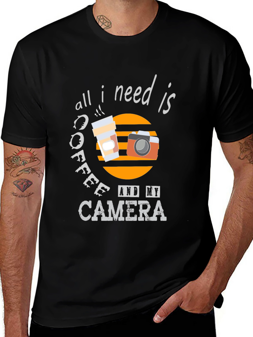 Coffee & Camera Graphic Tee