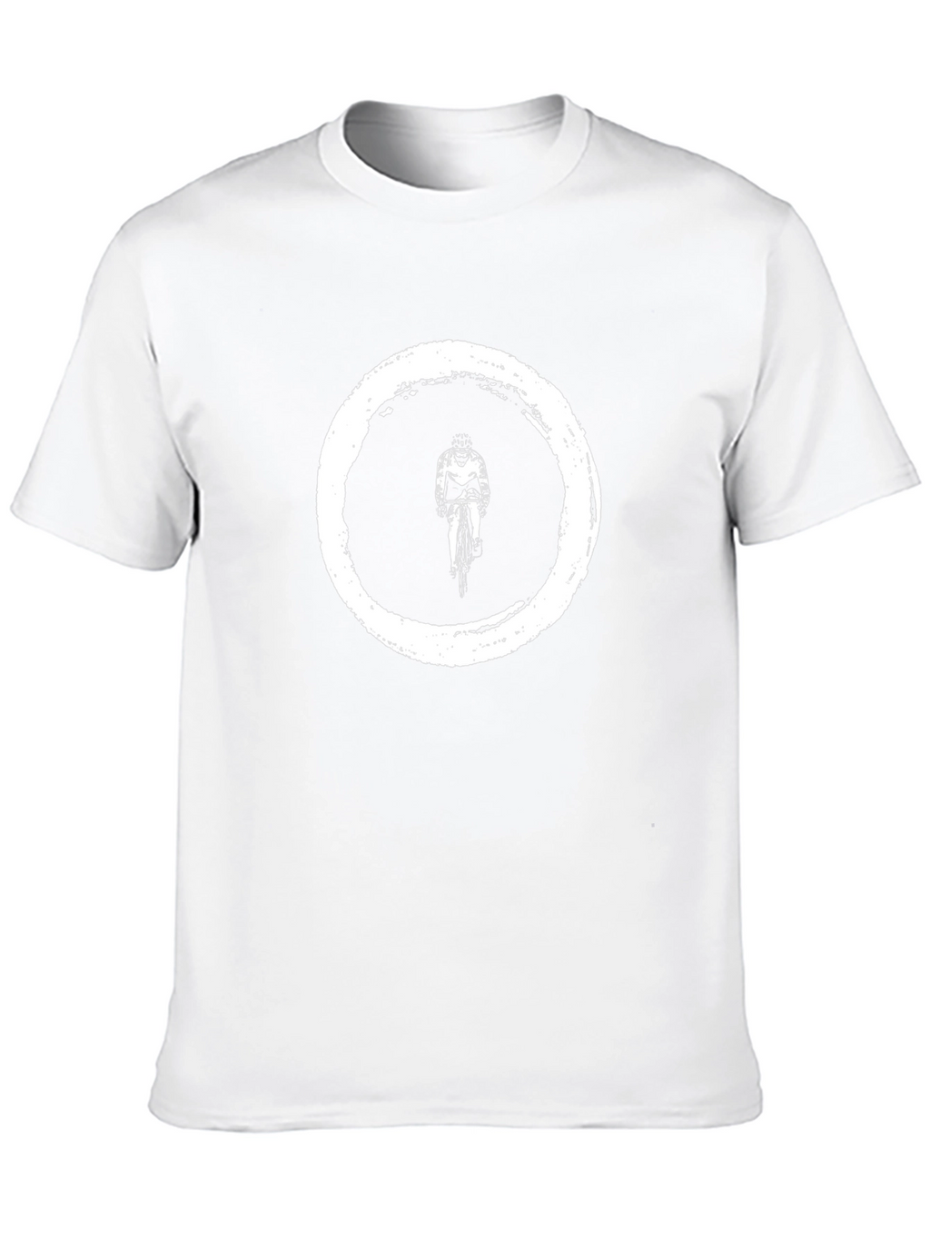 Cyclist Zen Circle Black T-Shirt