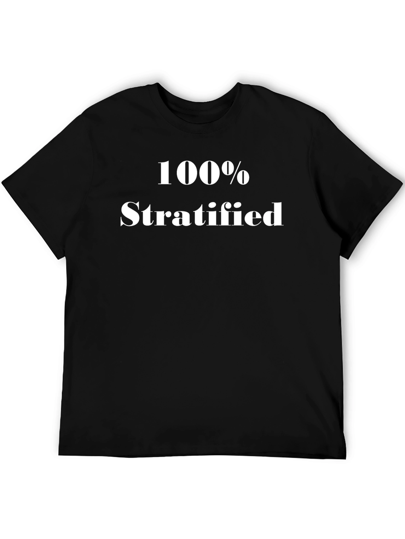 100% Stratified Black Graphic Tee