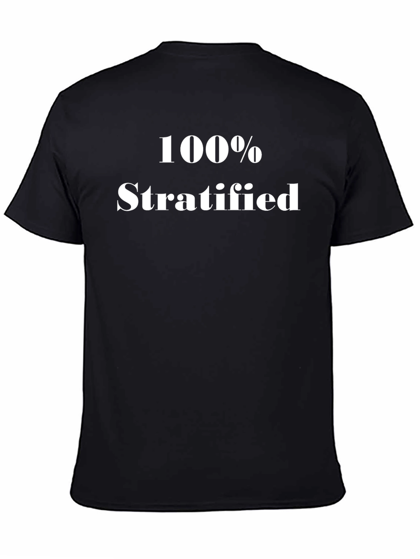 100% Stratified Black Graphic Tee