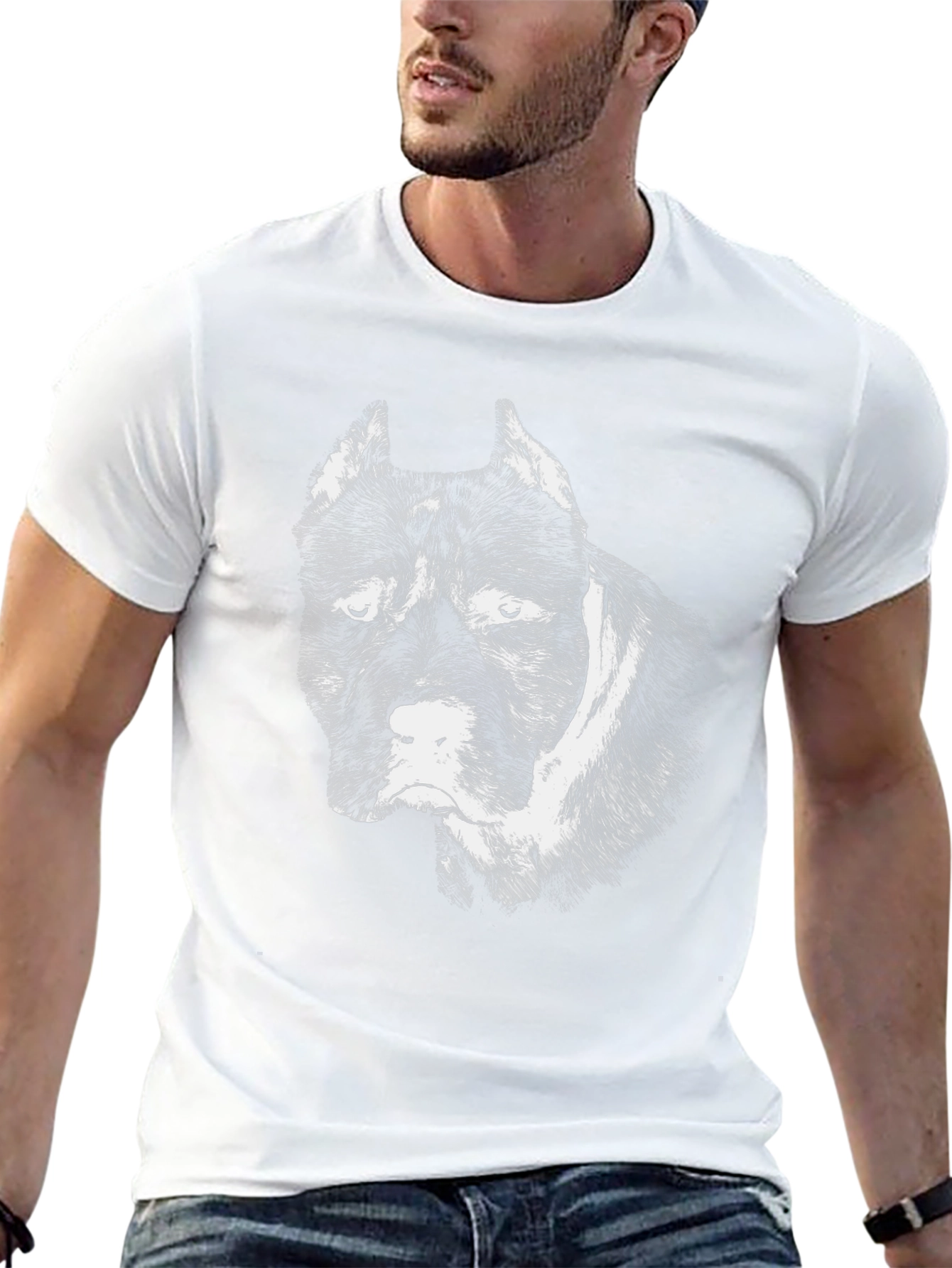 Dog Graphic Black T-Shirt