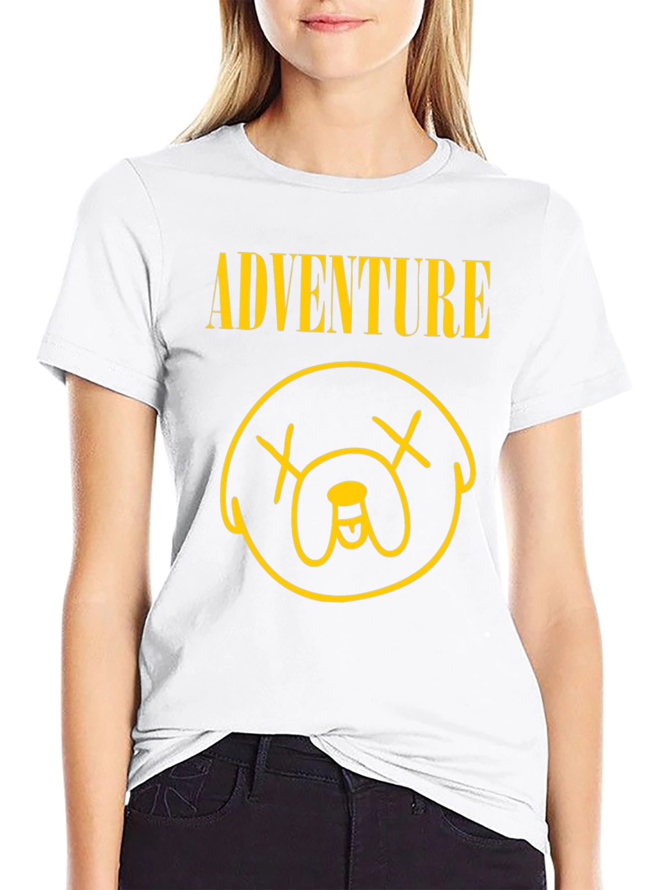 Adventure Time Jake Inspired Graphic Tee