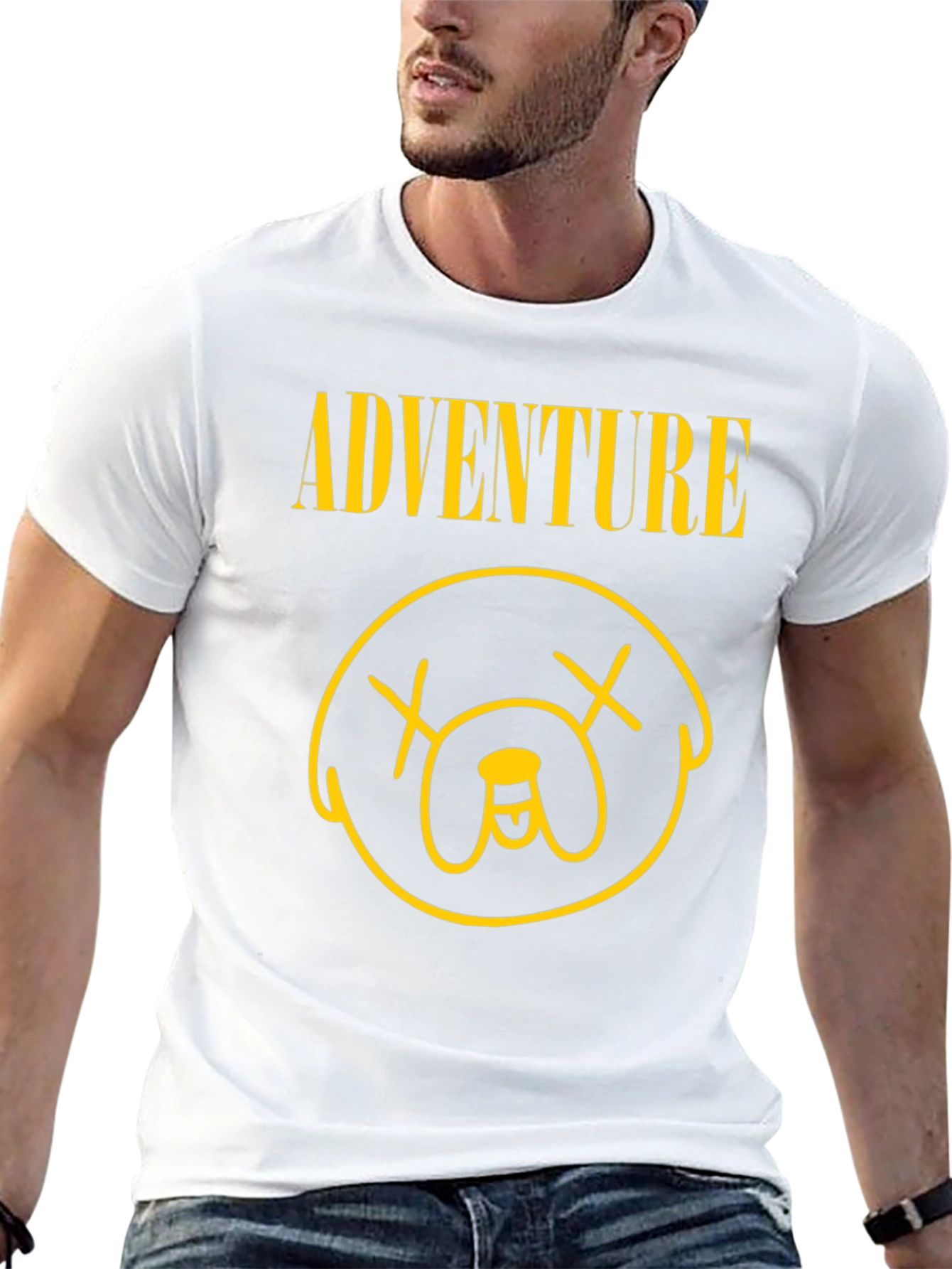 Adventure Time Jake Inspired Graphic Tee