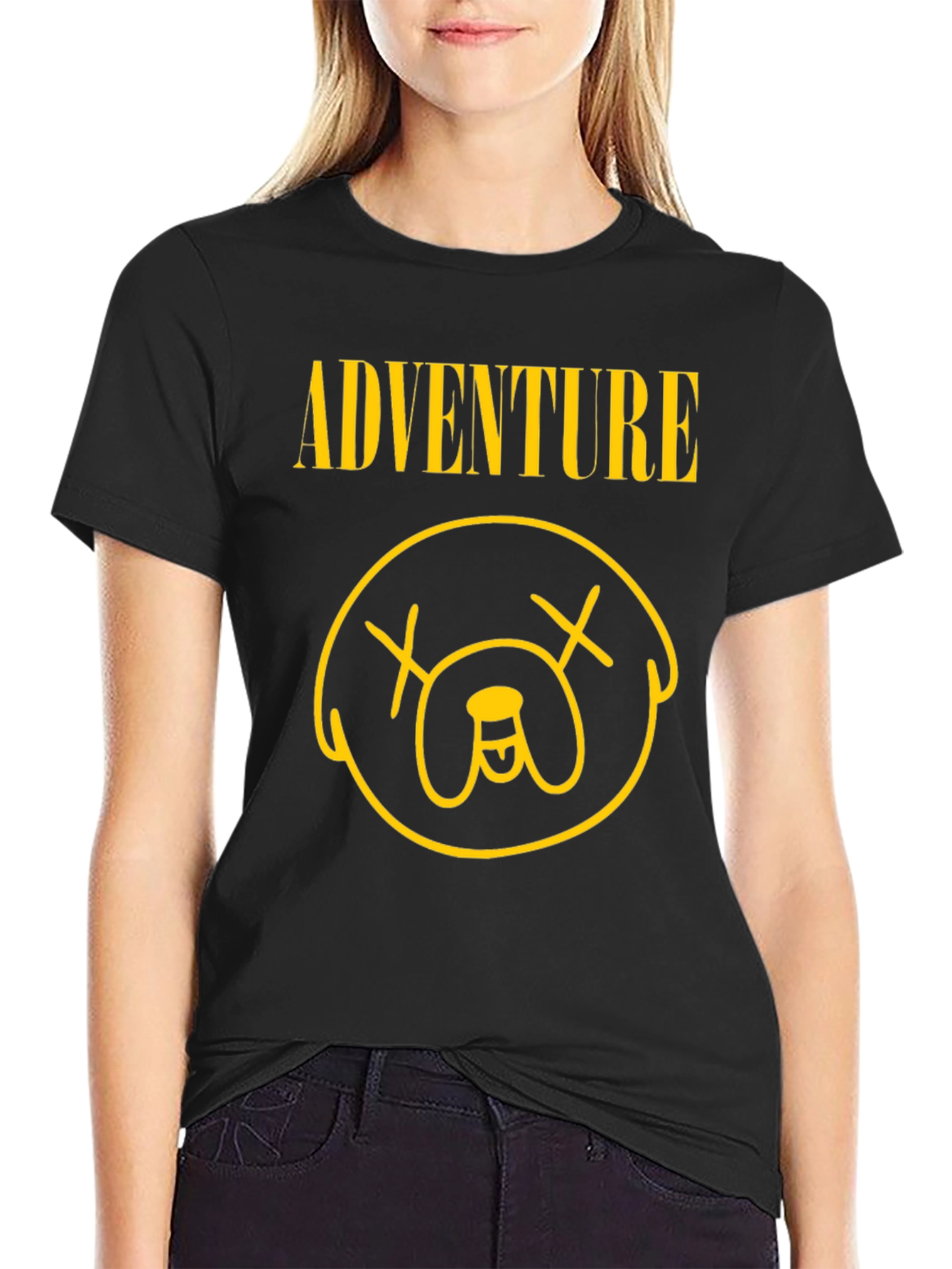 Adventure Time Jake Inspired Graphic Tee