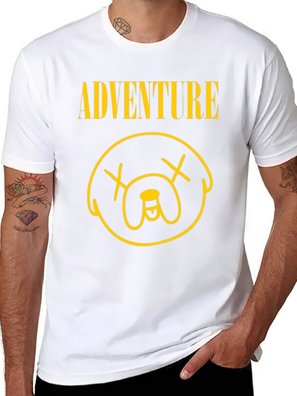 Adventure Time Jake Inspired Graphic Tee