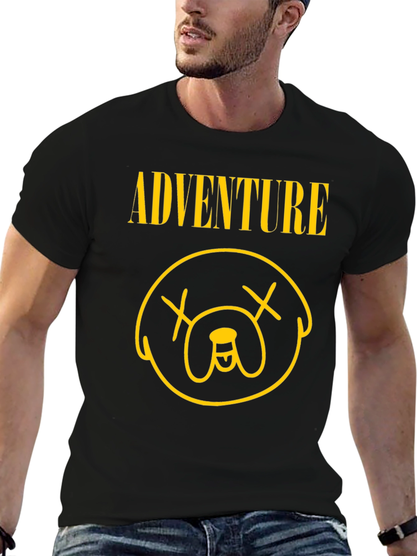 Adventure Time Jake Inspired Graphic Tee