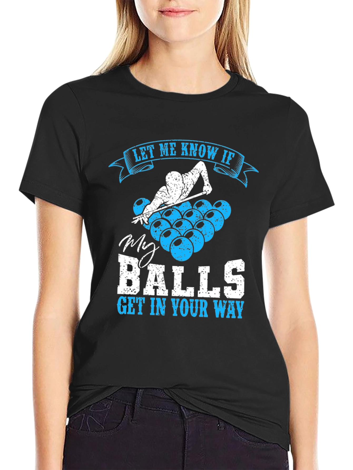 Billiards Balls Graphic Tee - Let Me Know If Funny T-Shirt