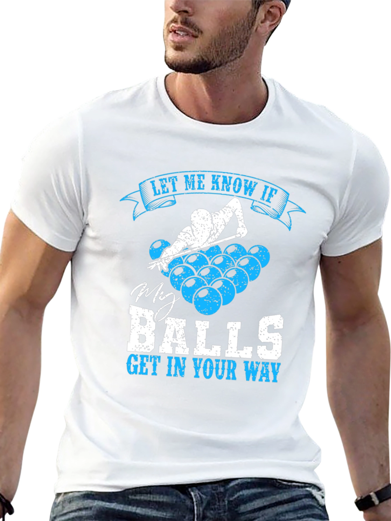 Billiards Balls Graphic Tee - Let Me Know If Funny T-Shirt