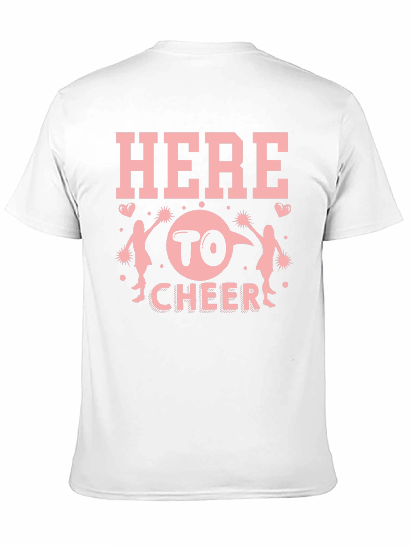 Here to Cheer Graphic Tee - Spirit & Support!