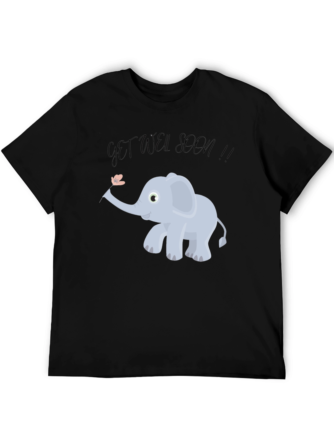 Cute Get Well Soon Elephant Graphic Tee - Unisex