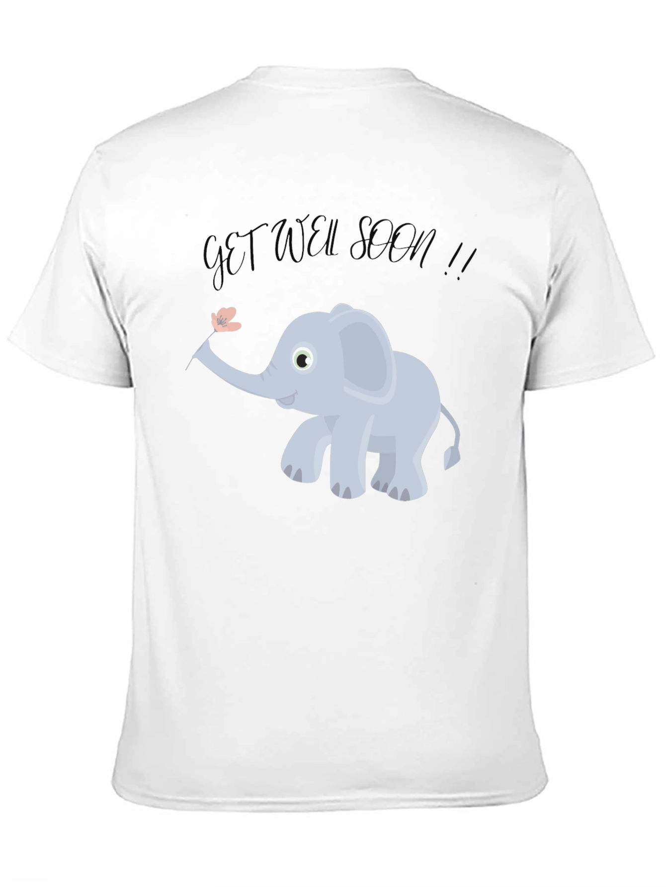 Cute Get Well Soon Elephant Graphic Tee - Unisex