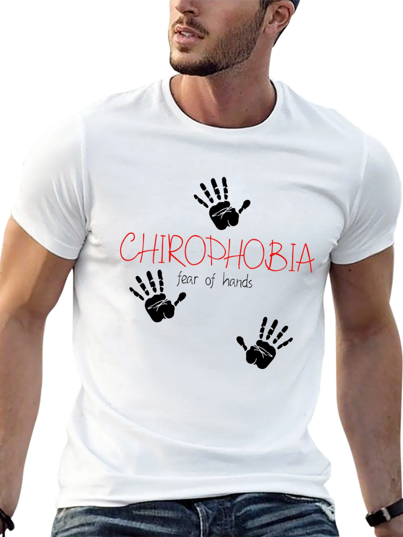 Chirophobia Graphic T-Shirt - Fear of Hands Tee