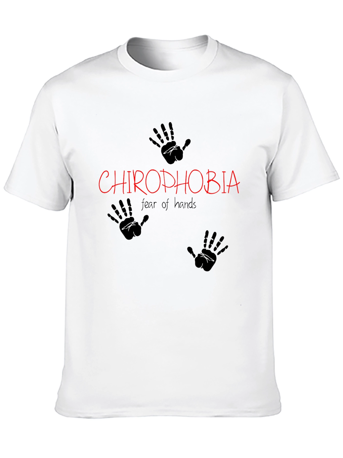 Chirophobia Graphic T-Shirt - Fear of Hands Tee