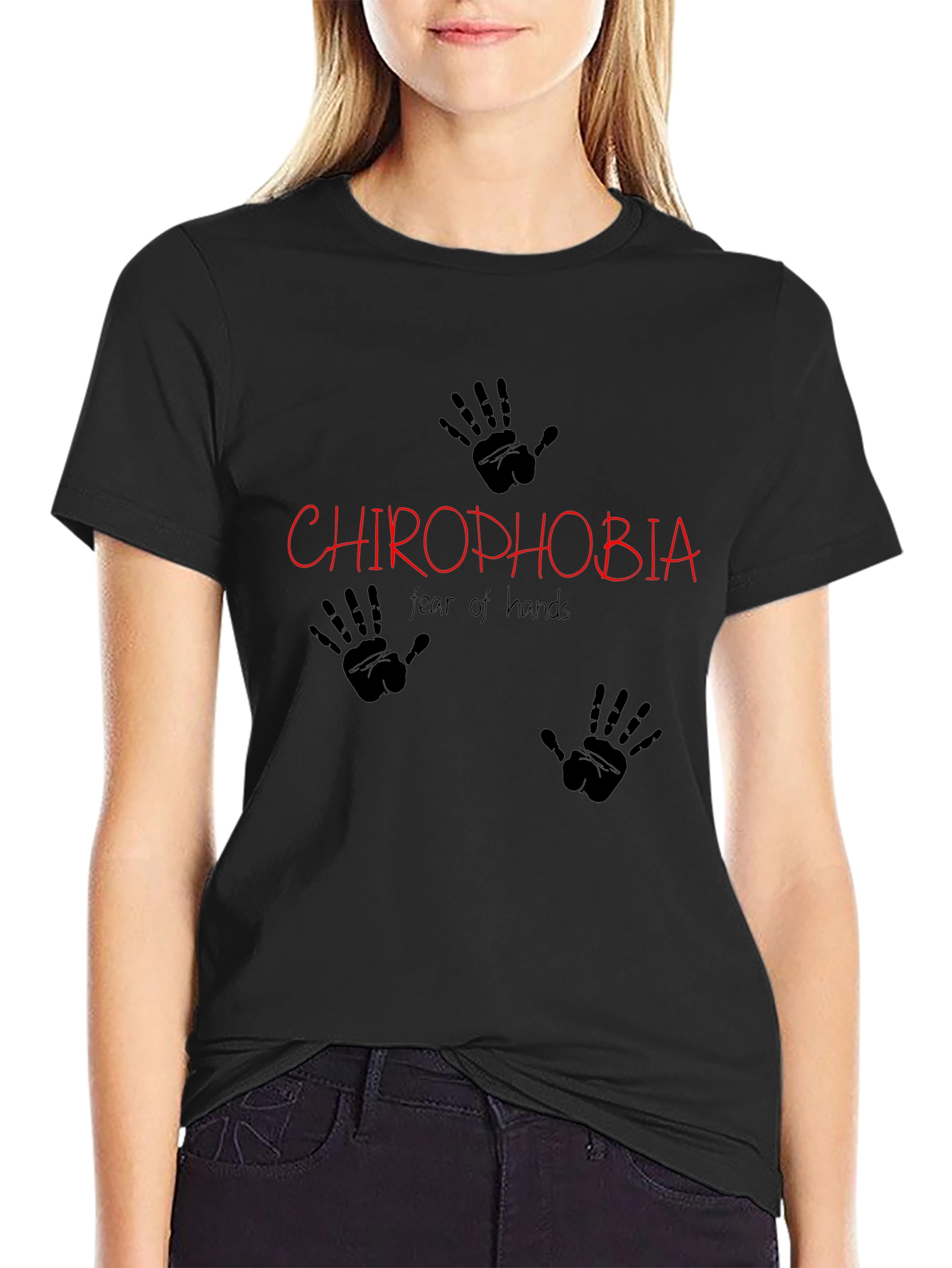 Chirophobia Graphic T-Shirt - Fear of Hands Tee
