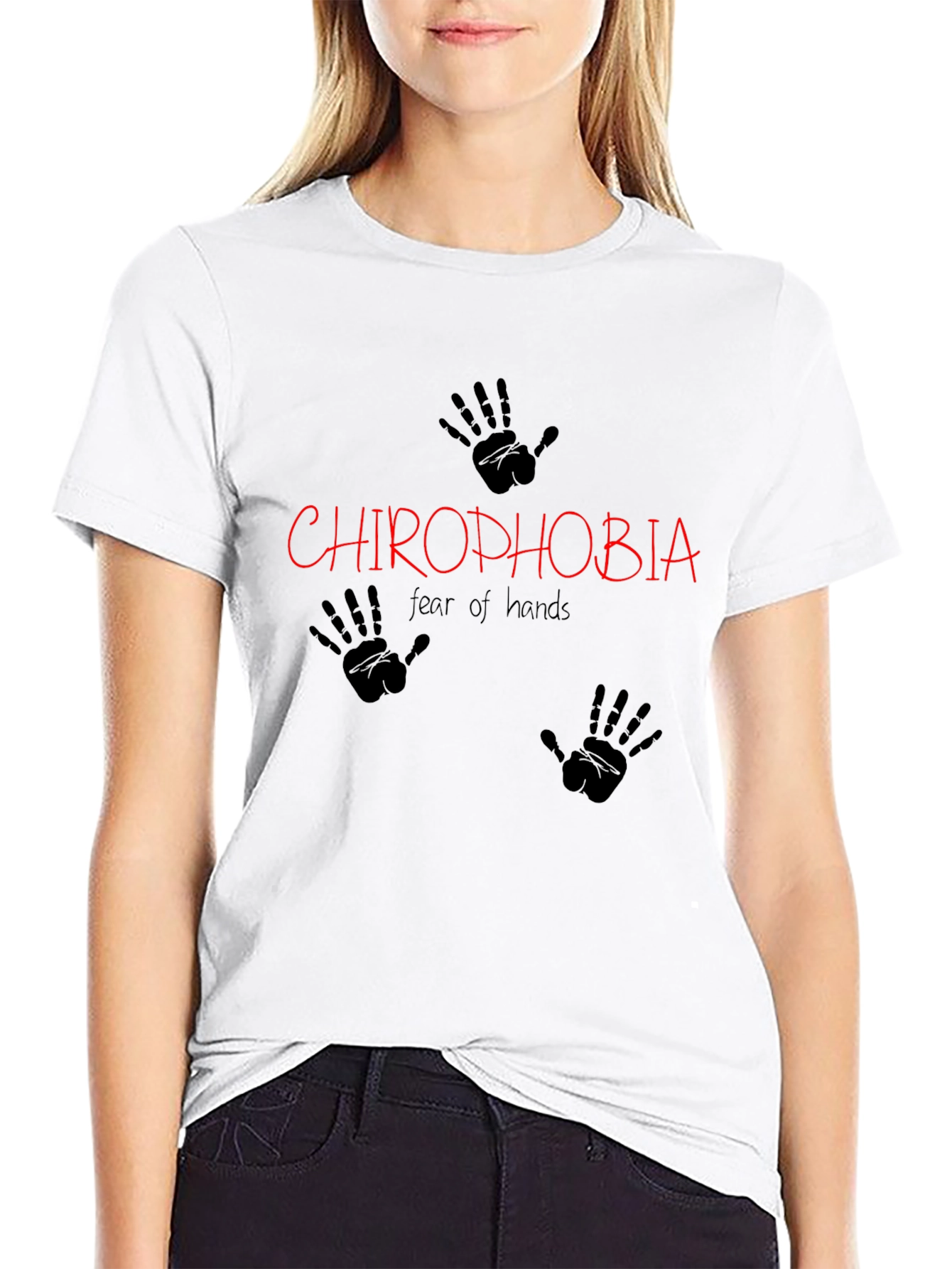 Chirophobia Graphic T-Shirt - Fear of Hands Tee