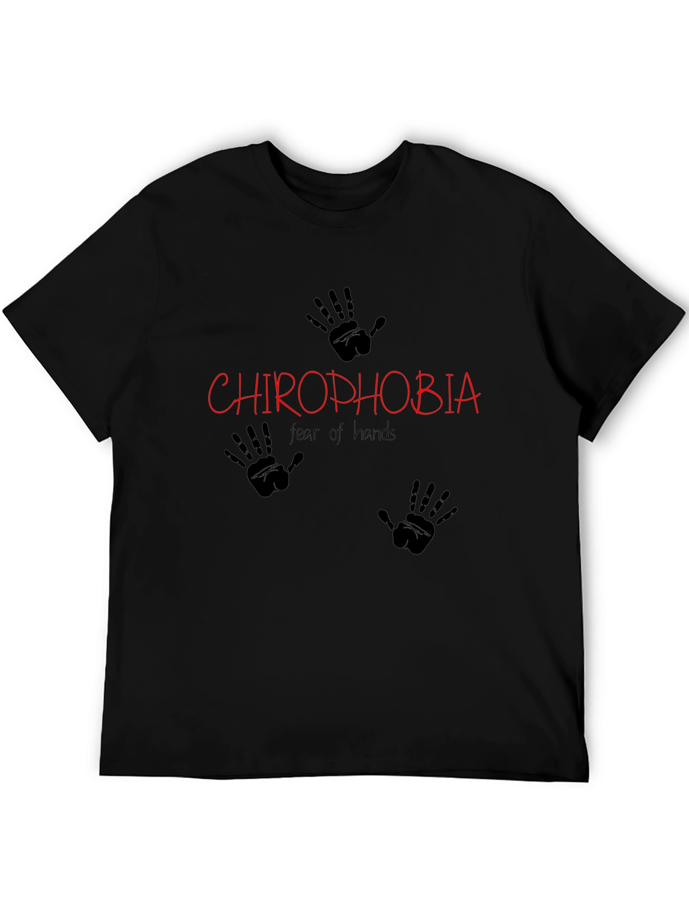 Chirophobia Graphic T-Shirt - Fear of Hands Tee