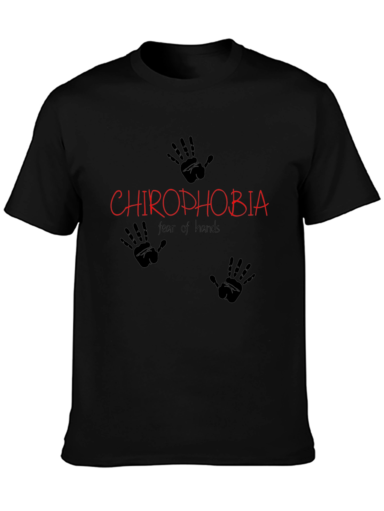 Chirophobia Graphic T-Shirt - Fear of Hands Tee