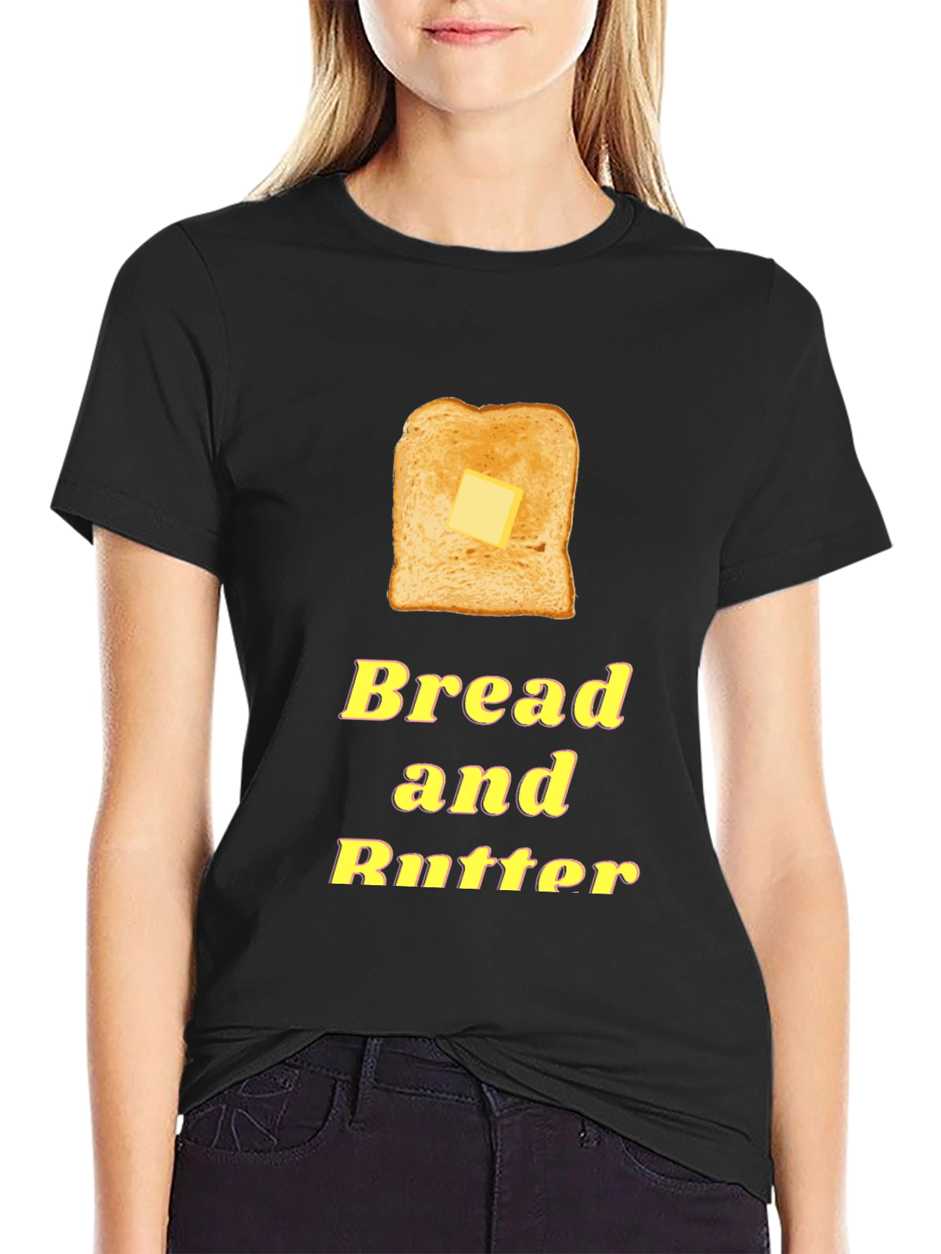 Bread and Butter Graphic Tee - Foodie T-Shirt