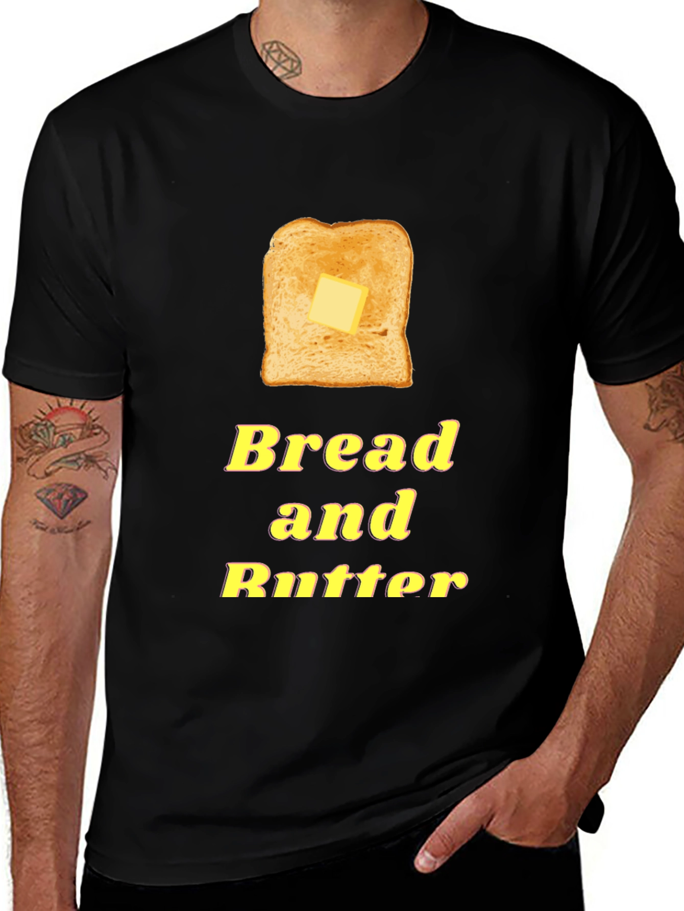 Bread and Butter Graphic Tee - Foodie T-Shirt
