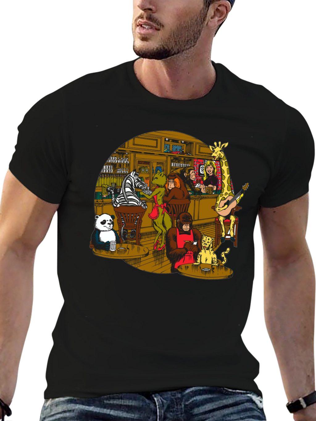 Animal Bar Graphic T-Shirt