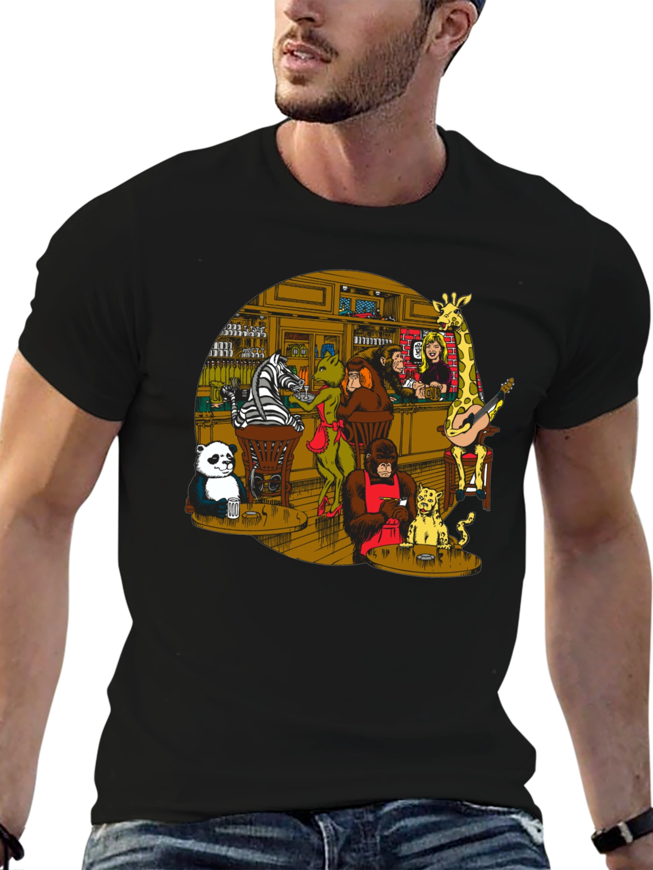 Animal Bar Graphic T-Shirt