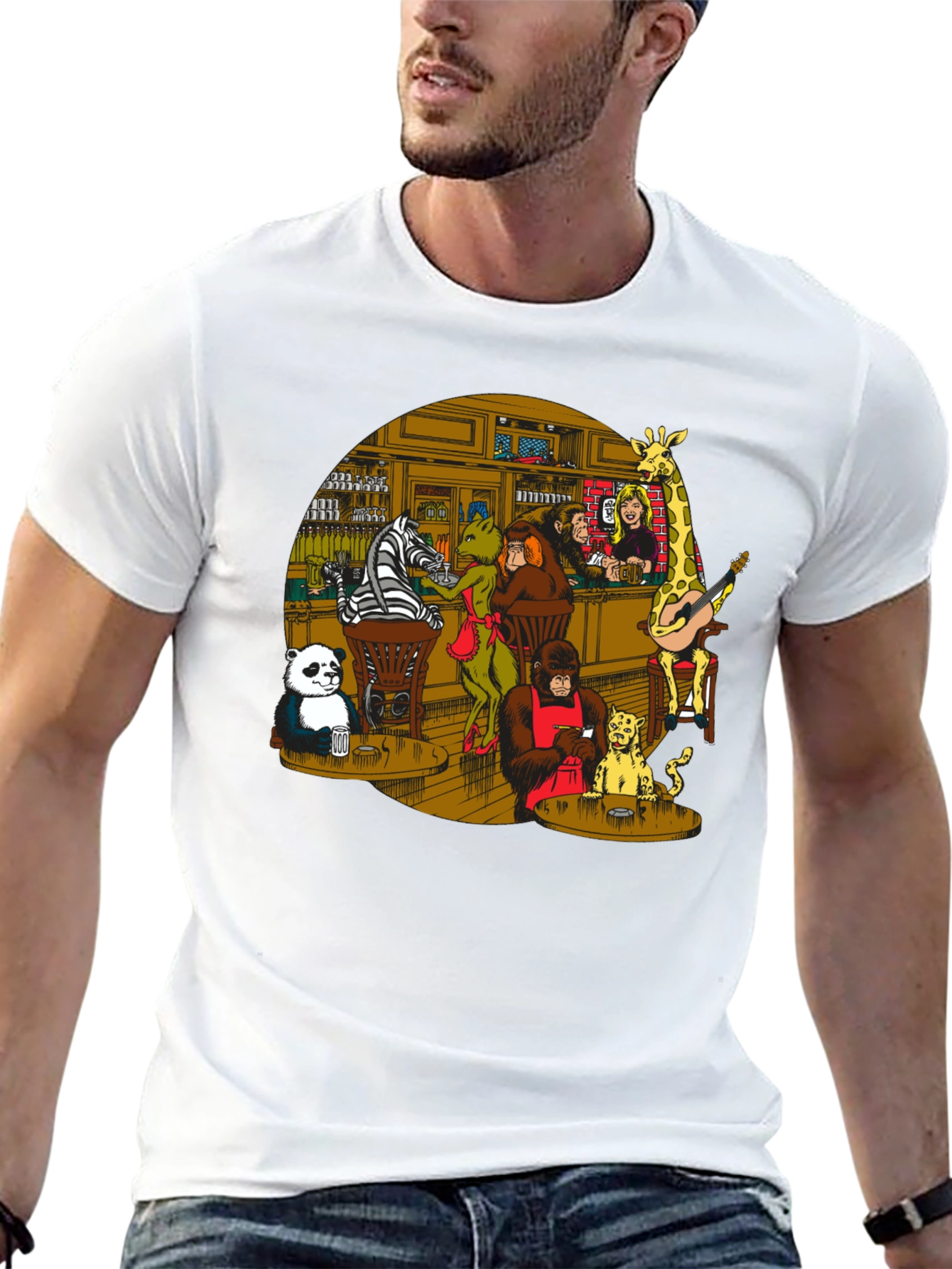 Animal Bar Graphic T-Shirt