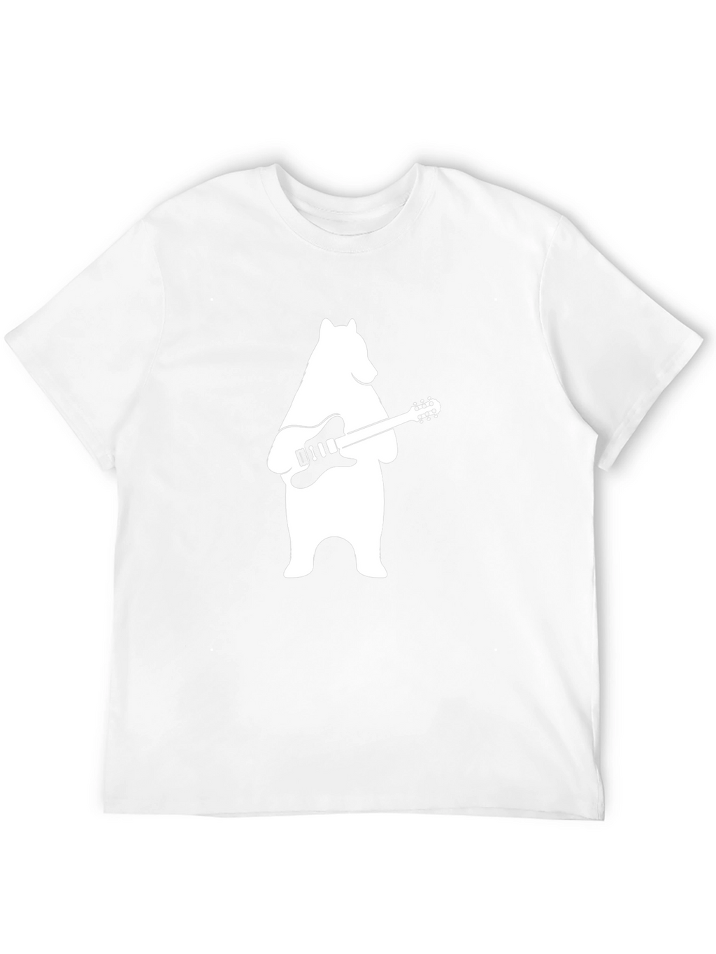 Cool Bear Playing Guitar Graphic T-Shirt