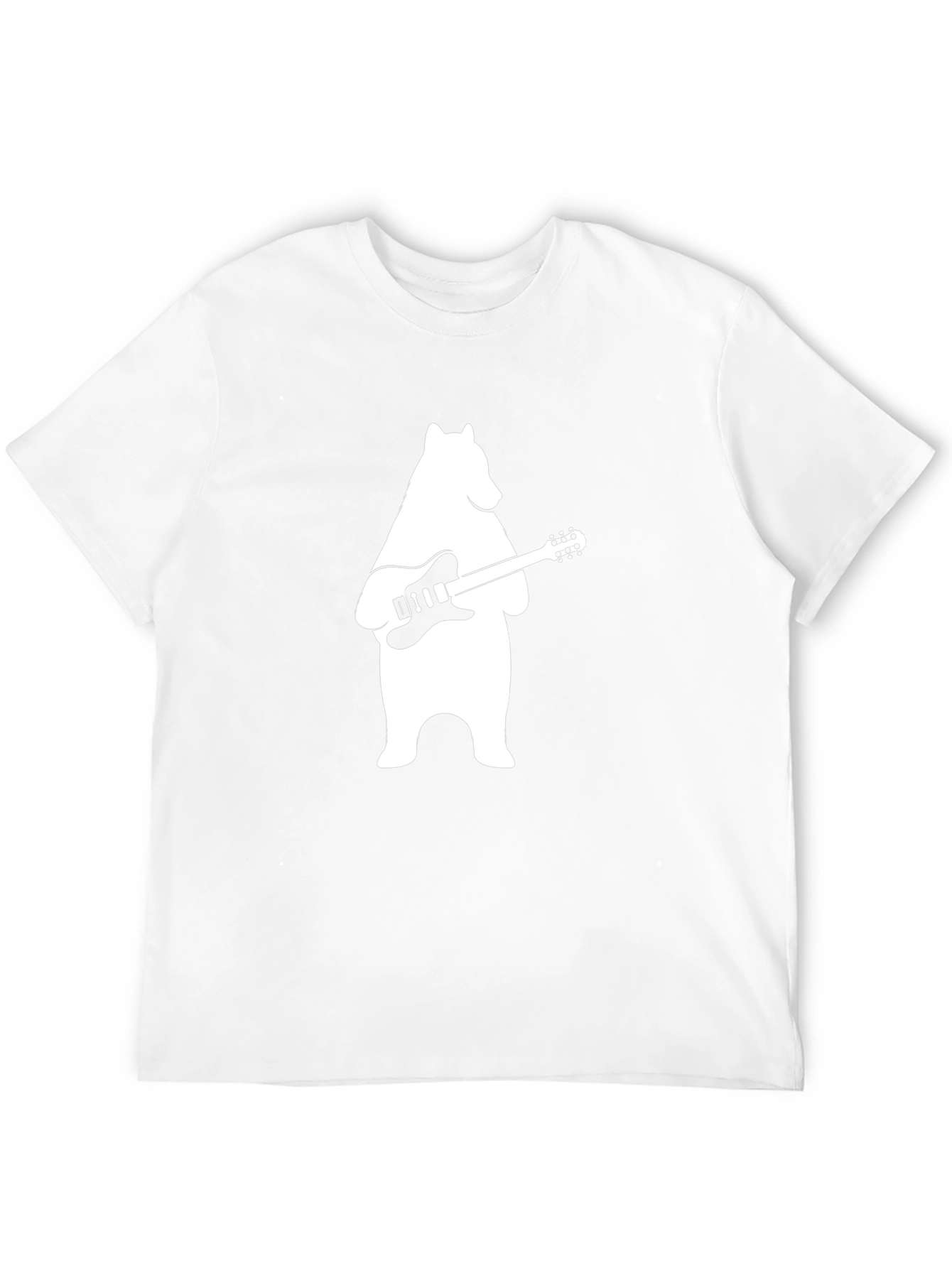 Cool Bear Playing Guitar Graphic T-Shirt