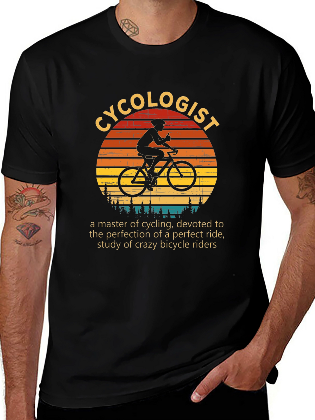 Cycolologist Graphic T-Shirt - Cycling Lovers Gift