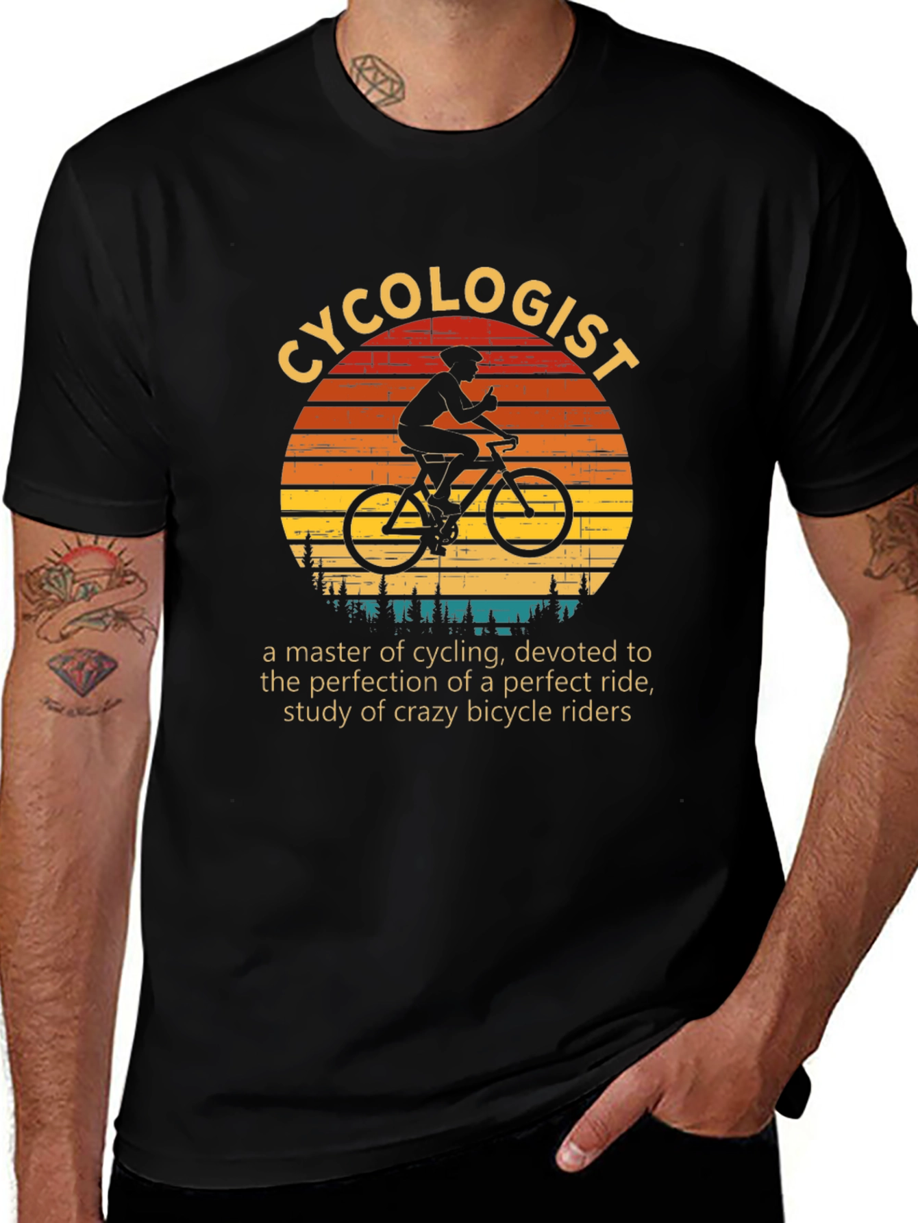 Cycolologist Graphic T-Shirt - Cycling Lovers Gift