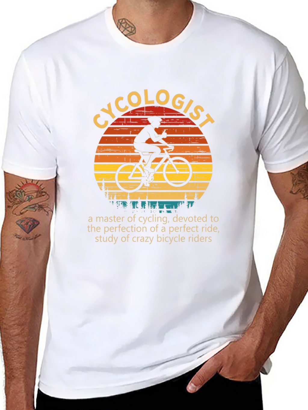 Cycolologist Graphic T-Shirt - Cycling Lovers Gift