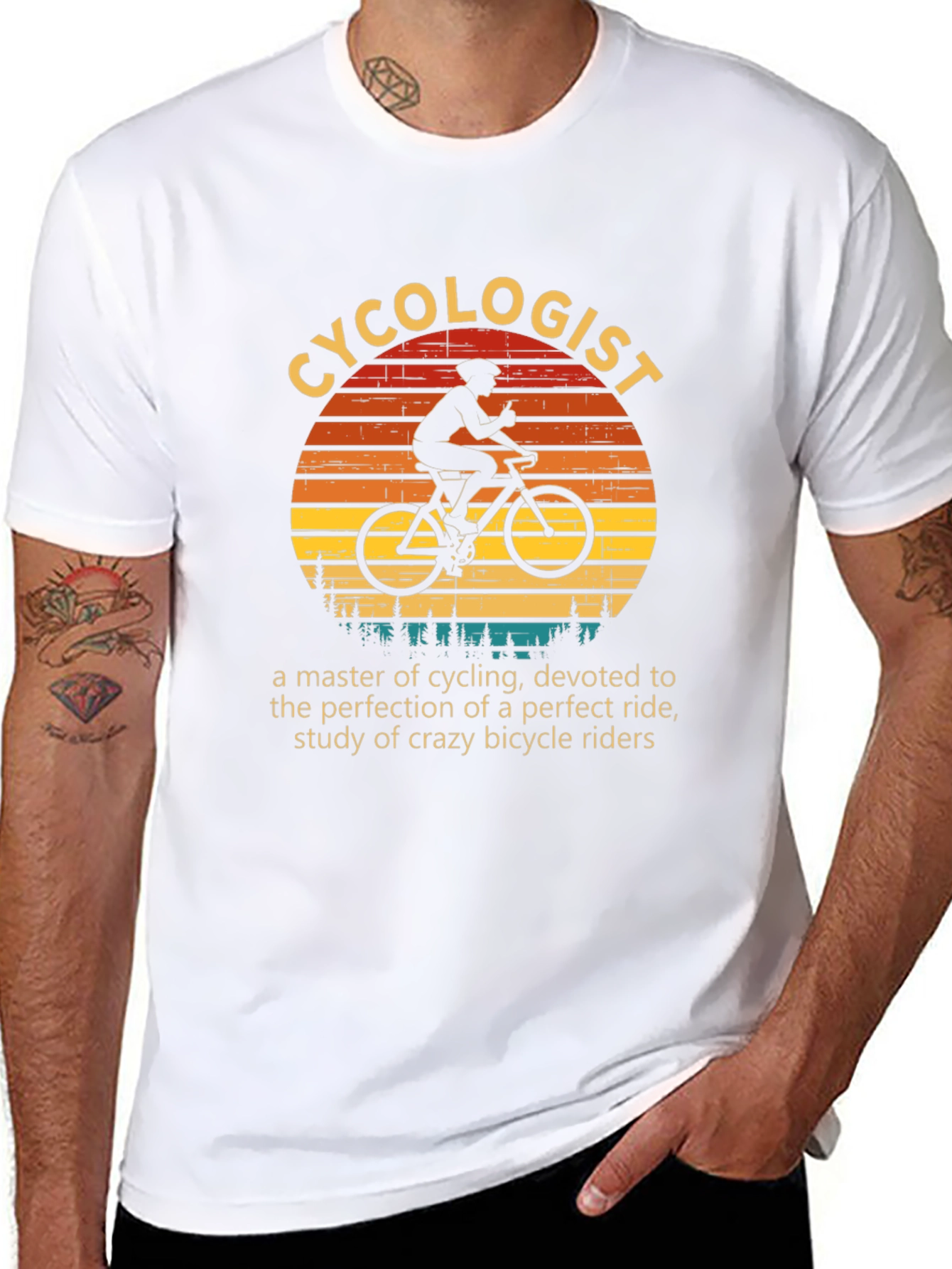 Cycolologist Graphic T-Shirt - Cycling Lovers Gift