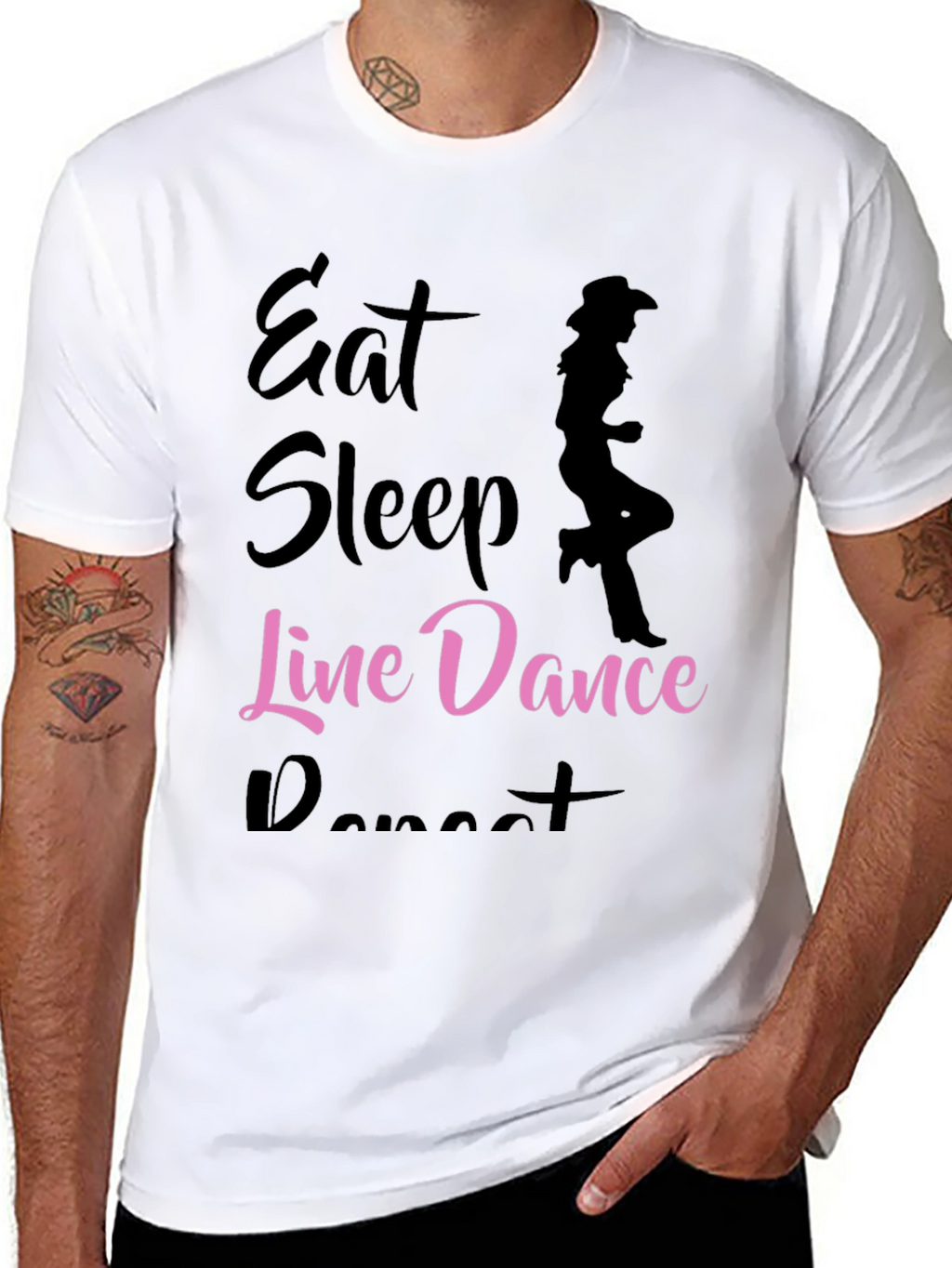 Eat Sleep Line Dance Repeat T-Shirt