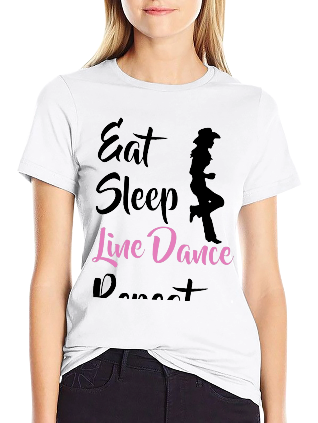 Eat Sleep Line Dance Repeat T-Shirt