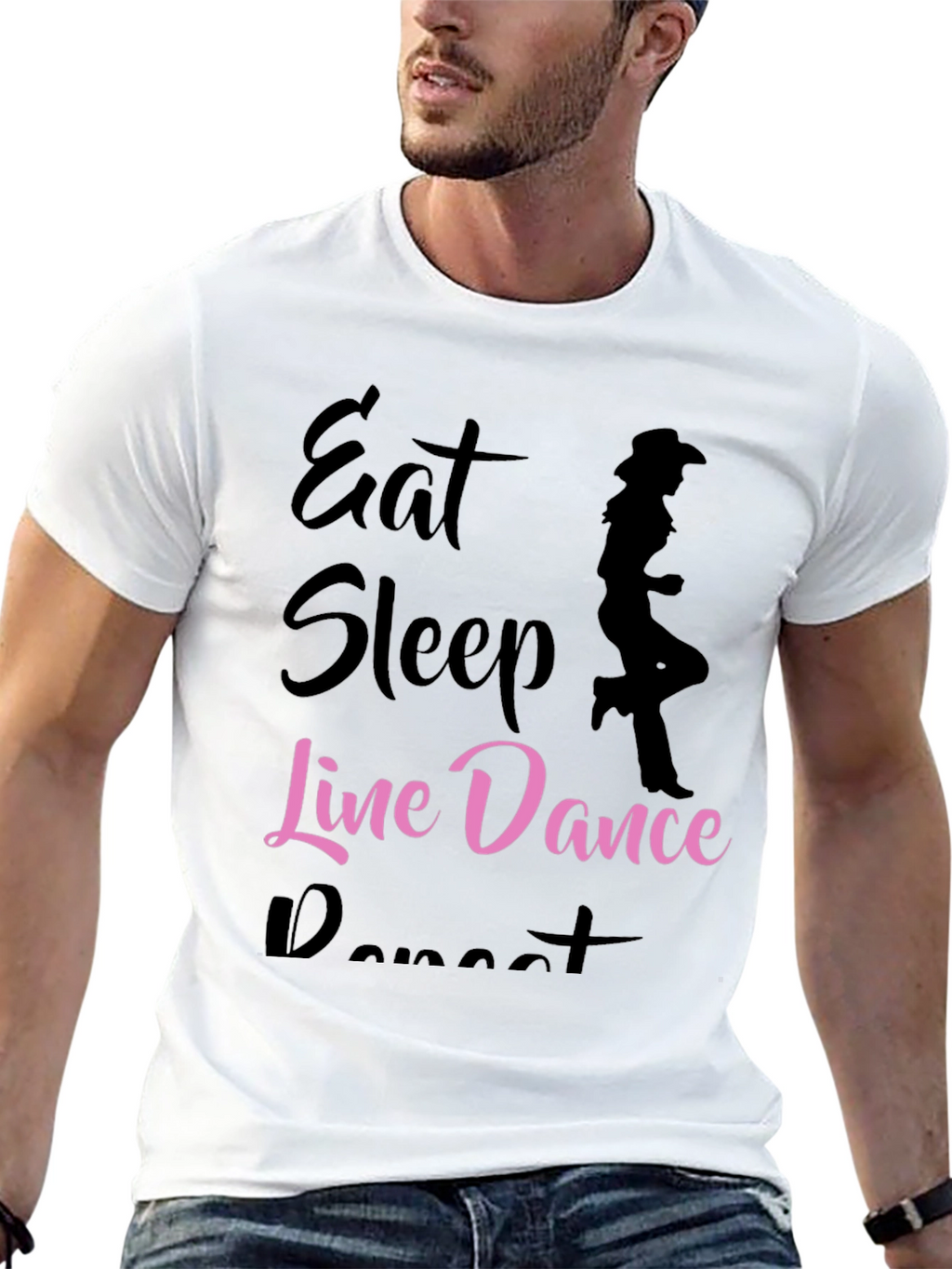 Eat Sleep Line Dance Repeat T-Shirt