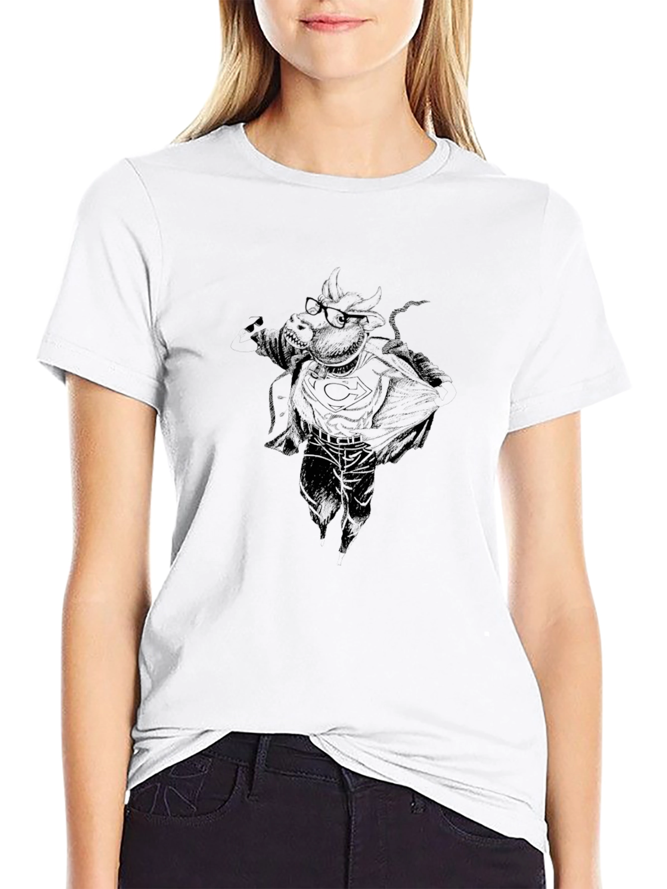 Black Graphic Tee - Unique Design