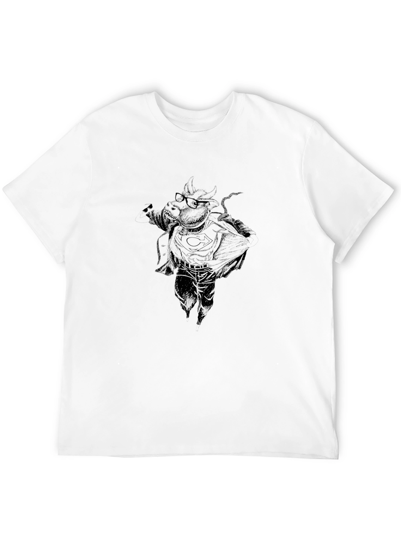 Black Graphic Tee - Unique Design