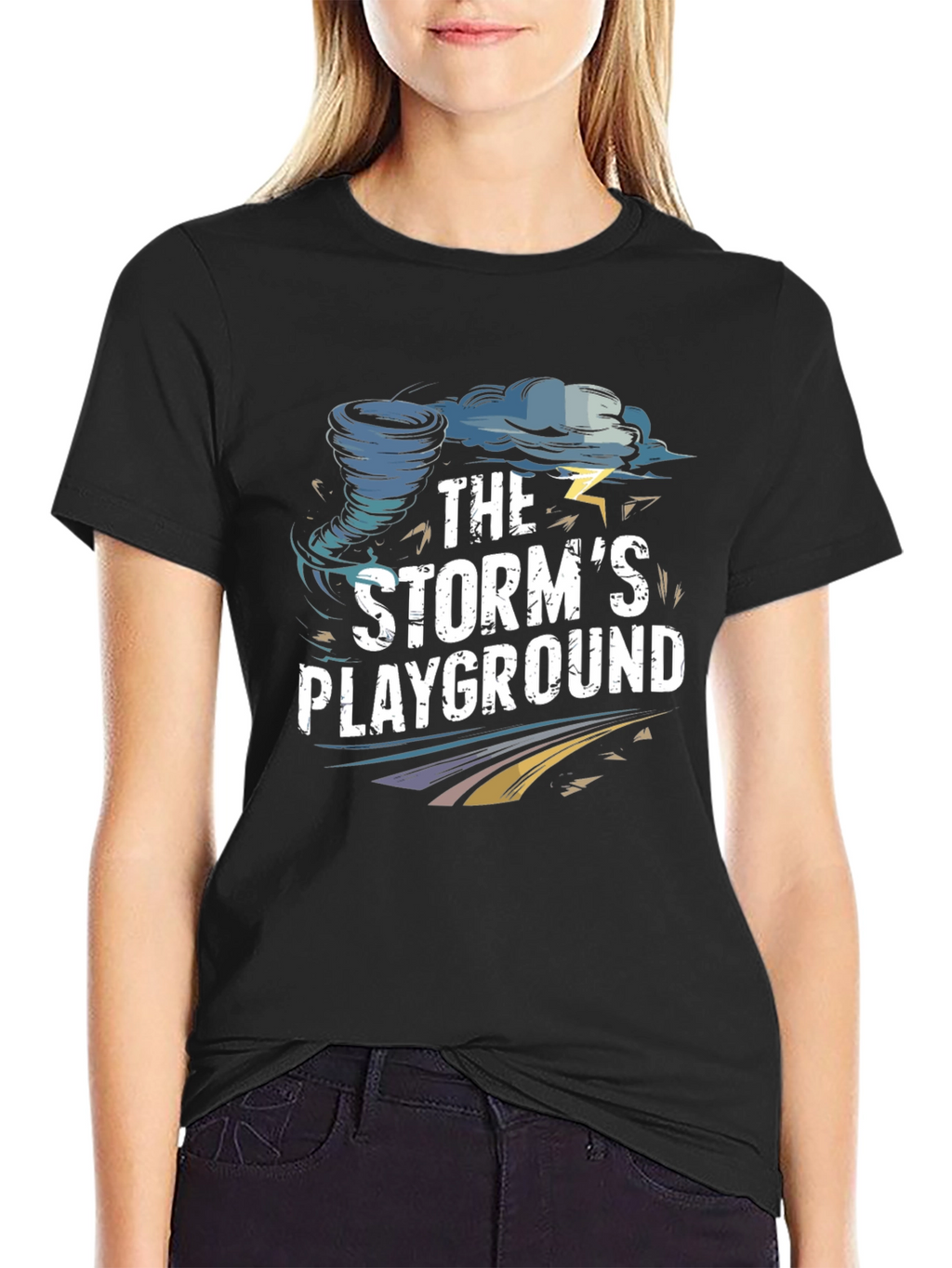 Storms Playground Black Graphic Tee
