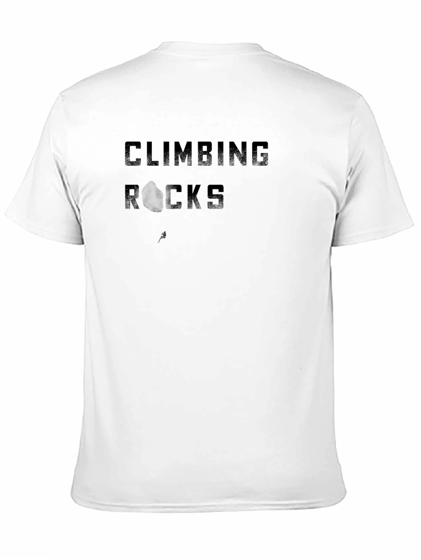Climbing Rocks Black Graphic Tee - Adventure Style
