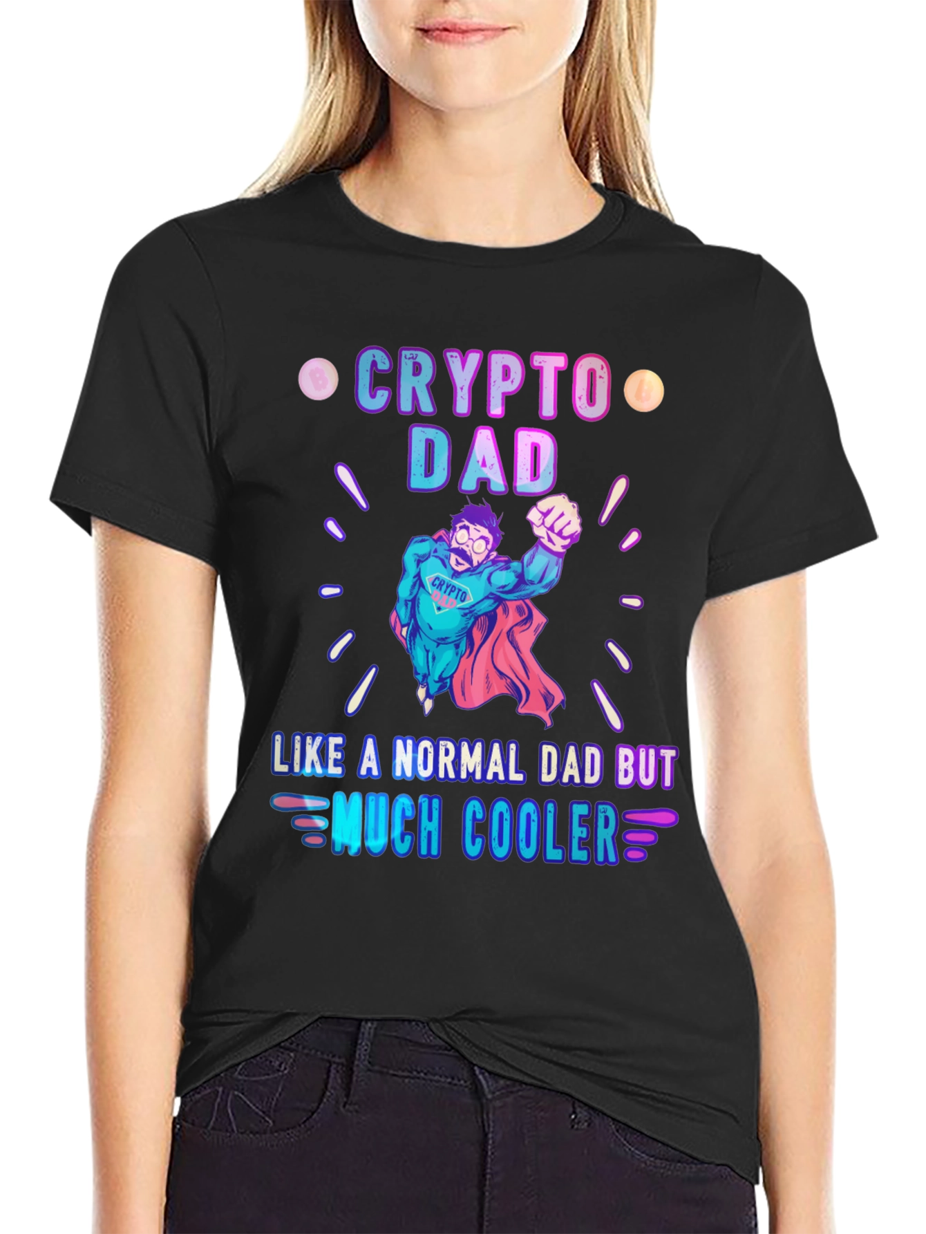 Crypto Dad T-Shirt - Cool Superhero Dad Tee
