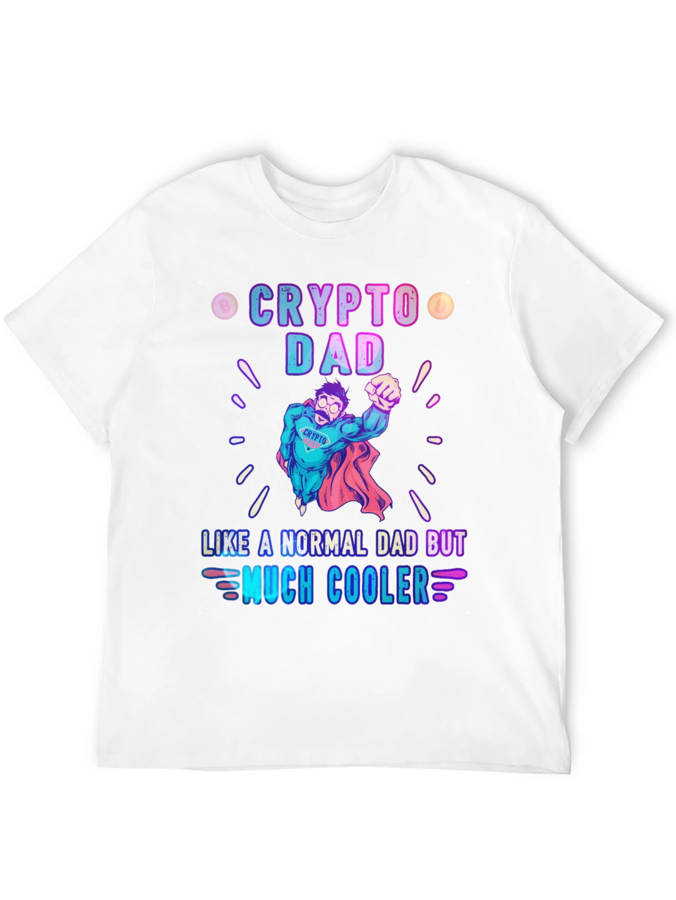 Crypto Dad T-Shirt - Cool Superhero Dad Tee