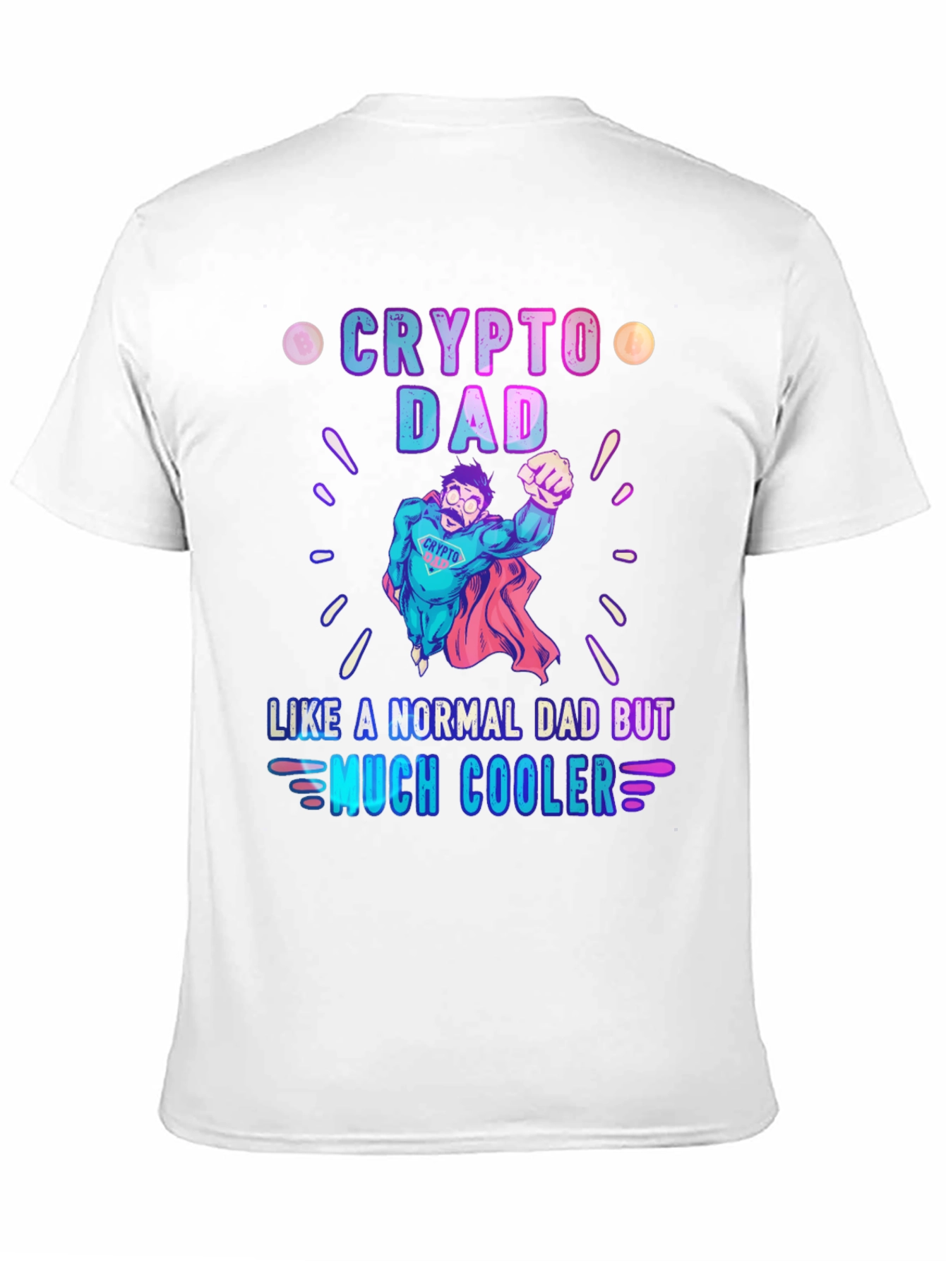 Crypto Dad T-Shirt - Cool Superhero Dad Tee